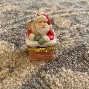 Santa’s Sweet Surprise Porcelain Ornament 2001